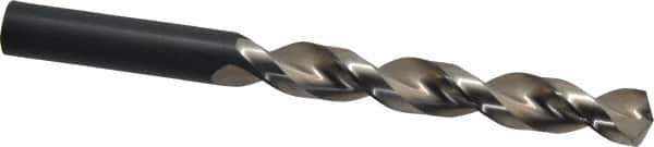 Guhring - 13mm 130° High Speed Steel Jobber Drill - Bright Finish, Right Hand Cut, Parabolic Flute, Straight Shank, 5-15/16" OAL, Standard Point - Eagle Tool & Supply