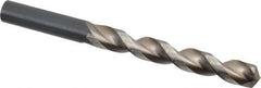 Guhring - 14.5mm 130° High Speed Steel Jobber Drill - Bright Finish, Right Hand Cut, Parabolic Flute, Straight Shank, 6-21/32" OAL, Standard Point - Eagle Tool & Supply