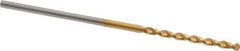 Guhring - #56 130° High Speed Steel Jobber Drill - TiN Finish, Right Hand Cut, Parabolic Flute, Straight Shank, 1-7/16" OAL, Standard Point - Eagle Tool & Supply