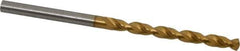 Guhring - #24 130° Cobalt Jobber Drill - TiN Finish, Right Hand Cut, Parabolic Flute, Straight Shank, 2-15/16" OAL, Standard Point - Eagle Tool & Supply