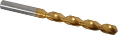 Guhring - 13/32" 130° Cobalt Jobber Drill - TiN Finish, Right Hand Cut, Parabolic Flute, Straight Shank, 5-1/4" OAL, Standard Point - Eagle Tool & Supply