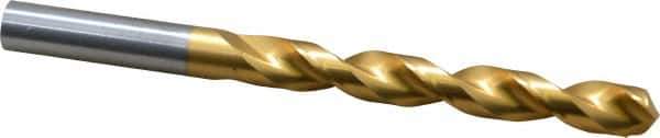 Guhring - 15/32" 130° Cobalt Jobber Drill - TiN Finish, Right Hand Cut, Parabolic Flute, Straight Shank, 5-15/16" OAL, Standard Point - Eagle Tool & Supply