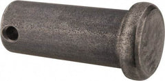 Made in USA - 5/8" Pin Diam, 1-1/2" OAL, Standard Clevis Pin - 5/32" Hole, 1-11/32" Usable Length, Uncoated Stainless Steel - Eagle Tool & Supply