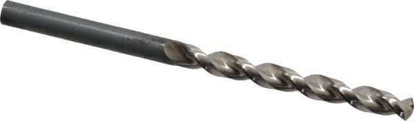 Guhring - #5 130° Cobalt Jobber Drill - Bright Finish, Right Hand Cut, Parabolic Flute, Straight Shank, 3-3/8" OAL, Standard Point - Eagle Tool & Supply