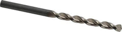 Guhring - #9 130° Cobalt Jobber Drill - Bright Finish, Right Hand Cut, Parabolic Flute, Straight Shank, 3-3/8" OAL, Standard Point - Eagle Tool & Supply