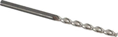 Guhring - #32 130° Cobalt Jobber Drill - Bright Finish, Right Hand Cut, Parabolic Flute, Straight Shank, 2-13/32" OAL, Standard Point - Eagle Tool & Supply
