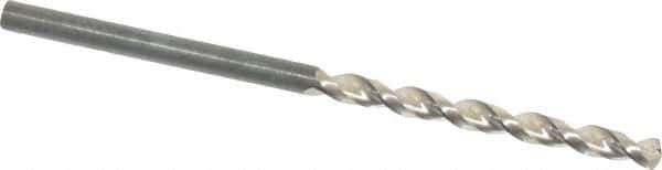 Guhring - #34 130° Cobalt Jobber Drill - Bright Finish, Right Hand Cut, Parabolic Flute, Straight Shank, 2-13/32" OAL, Standard Point - Eagle Tool & Supply