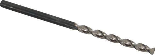 Guhring - #35 130° Cobalt Jobber Drill - Bright Finish, Right Hand Cut, Parabolic Flute, Straight Shank, 2-13/32" OAL, Standard Point - Eagle Tool & Supply