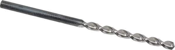 Guhring - #37 130° Cobalt Jobber Drill - Bright Finish, Right Hand Cut, Parabolic Flute, Straight Shank, 2-1/4" OAL, Standard Point - Eagle Tool & Supply