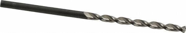 Guhring - #42 130° Cobalt Jobber Drill - Bright Finish, Right Hand Cut, Parabolic Flute, Straight Shank, 2-1/4" OAL, Standard Point - Eagle Tool & Supply