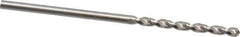 Guhring - #51 130° Cobalt Jobber Drill - Bright Finish, Right Hand Cut, Parabolic Flute, Straight Shank, 1-11/16" OAL, Standard Point - Eagle Tool & Supply