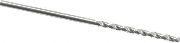 Guhring - #53 130° Cobalt Jobber Drill - Bright Finish, Right Hand Cut, Parabolic Flute, Straight Shank, 1-11/16" OAL, Standard Point - Eagle Tool & Supply