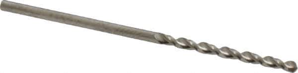 Guhring - 1/16" 130° Cobalt Jobber Drill - Bright Finish, Right Hand Cut, Parabolic Flute, Straight Shank, 1-11/16" OAL, Standard Point - Eagle Tool & Supply
