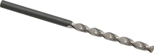 Guhring - 1/8" 130° Cobalt Jobber Drill - Bright Finish, Right Hand Cut, Parabolic Flute, Straight Shank, 2-9/16" OAL, Standard Point - Eagle Tool & Supply