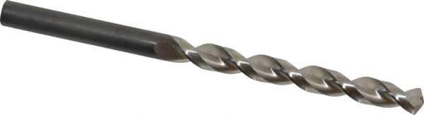 Guhring - Letter E (1/4) 130° Cobalt Jobber Drill - Bright Finish, Right Hand Cut, Parabolic Flute, Straight Shank, 3-31/32" OAL, Standard Point - Eagle Tool & Supply