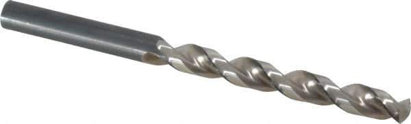 Guhring - 21/64" 130° Cobalt Jobber Drill - Bright Finish, Right Hand Cut, Parabolic Flute, Straight Shank, 4-19/32" OAL, Standard Point - Eagle Tool & Supply