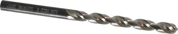 Guhring - Letter B 130° Cobalt Jobber Drill - Bright Finish, Right Hand Cut, Parabolic Flute, Straight Shank, 3-31/32" OAL, Standard Point - Eagle Tool & Supply