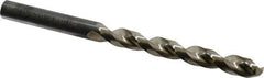 Guhring - Letter R 130° Cobalt Jobber Drill - Bright Finish, Right Hand Cut, Parabolic Flute, Straight Shank, 4-29/32" OAL, Standard Point - Eagle Tool & Supply