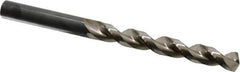Guhring - Letter U 130° Cobalt Jobber Drill - Bright Finish, Right Hand Cut, Parabolic Flute, Straight Shank, 4-29/32" OAL, Standard Point - Eagle Tool & Supply