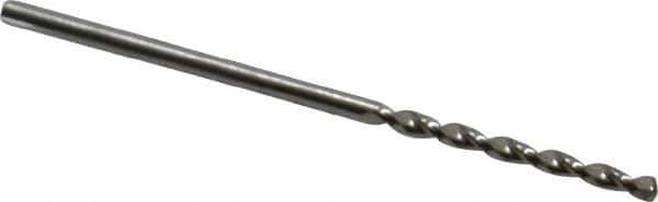 Guhring - 1.6mm 130° Cobalt Jobber Drill - Bright Finish, Right Hand Cut, Parabolic Flute, Straight Shank, 1-11/16" OAL, Standard Point - Eagle Tool & Supply