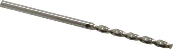Guhring - 2.25mm 130° Cobalt Jobber Drill - Bright Finish, Right Hand Cut, Parabolic Flute, Straight Shank, 2-3/32" OAL, Standard Point - Eagle Tool & Supply
