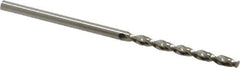 Guhring - 2.25mm 130° Cobalt Jobber Drill - Bright Finish, Right Hand Cut, Parabolic Flute, Straight Shank, 2-3/32" OAL, Standard Point - Eagle Tool & Supply