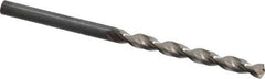 Guhring - 4.4mm 130° Cobalt Jobber Drill - Bright Finish, Right Hand Cut, Parabolic Flute, Straight Shank, 3-5/32" OAL, Standard Point - Eagle Tool & Supply