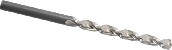 Guhring - 5mm 130° Cobalt Jobber Drill - Bright Finish, Right Hand Cut, Parabolic Flute, Straight Shank, 3-3/8" OAL, Standard Point - Eagle Tool & Supply