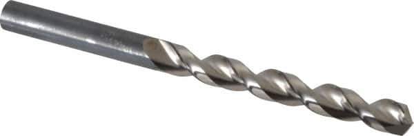 Guhring - 8.4mm 130° Cobalt Jobber Drill - Bright Finish, Right Hand Cut, Parabolic Flute, Straight Shank, 4-39/64" OAL, Standard Point - Eagle Tool & Supply