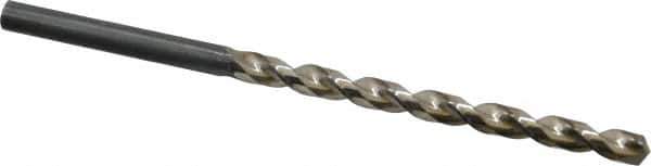 Guhring - Letter L, 130° Point, Parabolic Flute, High Speed Steel Taper Length Drill Bit - Bright Finish, 4-1/32" Flute Length, 6-1/8" OAL, Series 535 - Eagle Tool & Supply
