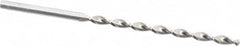 Taper Length Drill Bit: 0.1990″ Dia, 130 ° Bright/Uncoated, RH Cut, Parabolic Flute, Straight Shank, Series 501