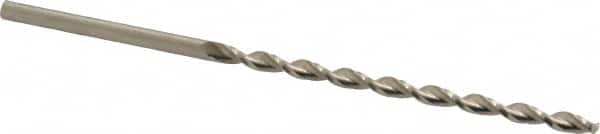 Taper Length Drill Bit: 0.1405″ Dia, 130 ° Bright/Uncoated, RH Cut, Parabolic Flute, Cylindrical Shank, Series 501