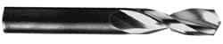Guhring - #50 130° Parabolic Flute High Speed Steel Screw Machine Drill Bit - Bright Finish, Left Hand Cut, 0.433" Flute Length, 1.417" OAL, Standard Point, Straight Shank - Eagle Tool & Supply