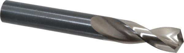 Guhring - 33/64" 130° Parabolic Flute High Speed Steel Screw Machine Drill Bit - Bright Finish, Right Hand Cut, 2" Flute Length, 4-1/32" OAL, Standard Point, Straight Shank - Eagle Tool & Supply