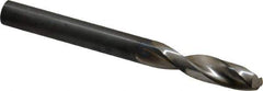 Guhring - 6.9mm 130° Parabolic Flute High Speed Steel Screw Machine Drill Bit - Bright Finish, Right Hand Cut, 1-11/32" Flute Length, 2-29/32" OAL, Standard Point, Straight Shank - Eagle Tool & Supply