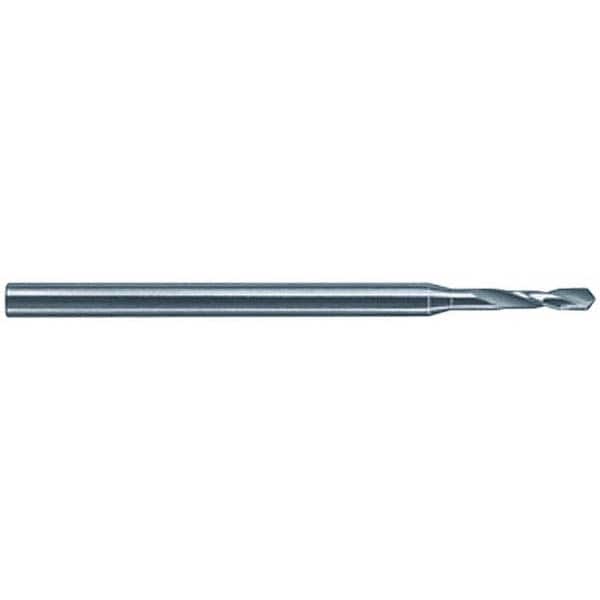 Micro Drill Bit: 0.0075″ Dia, 118 °, Cobalt TiN Finish, 0.984″ OAL, RH Cut, Spiral Flute, Straight-Cylindrical Shank, Series 660