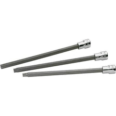 SK - 3 Piece 3/8" Drive Torx Bit Socket Set - T30 to T50 Torx - Eagle Tool & Supply