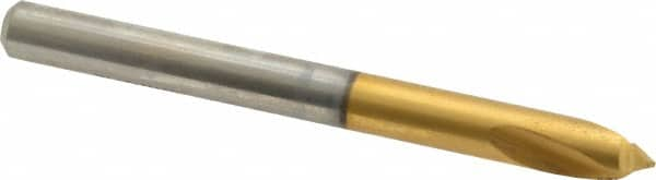 Guhring - 1/4" Body Diam, 90°, 70mm OAL, High Speed Steel Spotting Drill - Eagle Tool & Supply