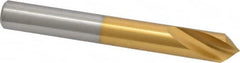 Guhring - 1/2" Body Diam, 90°, 102mm OAL, High Speed Steel Spotting Drill - Eagle Tool & Supply