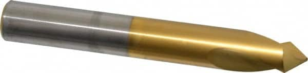 Guhring - 5/8" Body Diam, 90°, 115mm OAL, High Speed Steel Spotting Drill - Eagle Tool & Supply