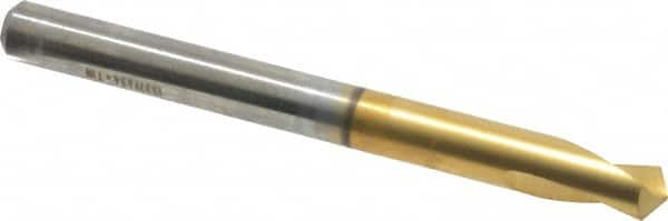 Guhring - 1/4" Body Diam, 120°, 70mm OAL, High Speed Steel Spotting Drill - Eagle Tool & Supply