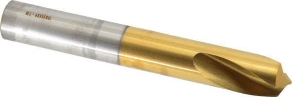 Guhring - 5/8" Body Diam, 120°, 115mm OAL, High Speed Steel Spotting Drill - Eagle Tool & Supply