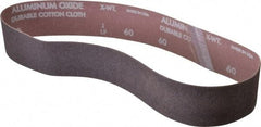 Norton - 2" Wide x 30" OAL, 60 Grit, Aluminum Oxide Abrasive Belt - Aluminum Oxide, Medium, Coated, Series R228 - Eagle Tool & Supply