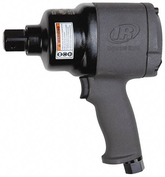 Ingersoll-Rand - 1" Drive, 6,000 RPM, 1,250 Ft/Lb Torque Impact Wrench - Pistol Grip Handle, 1,025 IPM, 46 CFM, 3/8" NPT Inlet - Eagle Tool & Supply