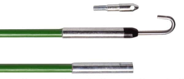 Greenlee - 288" Long Retrieving Tool - 200 Lb Max Pull, 72" Collapsed Length, Fiberglass - Eagle Tool & Supply