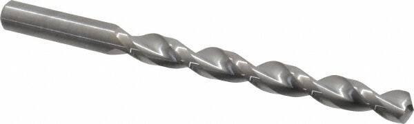 Guhring - 23/64" 130° Solid Carbide Jobber Drill - Bright Finish, Right Hand Cut, Parabolic Flute, Straight Shank, 4-7/8" OAL, Standard Point - Eagle Tool & Supply
