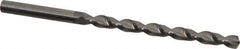 Guhring - #7 130° Solid Carbide Jobber Drill - Bright Finish, Right Hand Cut, Parabolic Flute, Straight Shank, 3-5/8" OAL, Standard Point - Eagle Tool & Supply