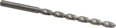 Guhring - #10 130° Solid Carbide Jobber Drill - Bright Finish, Right Hand Cut, Parabolic Flute, Straight Shank, 3-5/8" OAL, Standard Point - Eagle Tool & Supply