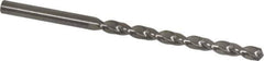 Guhring - #14 130° Solid Carbide Jobber Drill - Bright Finish, Right Hand Cut, Parabolic Flute, Straight Shank, 82.55mm OAL, Standard Point - Eagle Tool & Supply