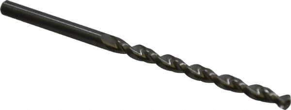 Guhring - #25 130° Solid Carbide Jobber Drill - Bright Finish, Right Hand Cut, Parabolic Flute, Straight Shank, 76.2mm OAL, Standard Point - Eagle Tool & Supply